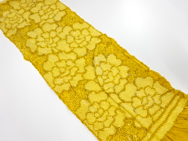 正絹　振袖用　絞り　帯揚げ